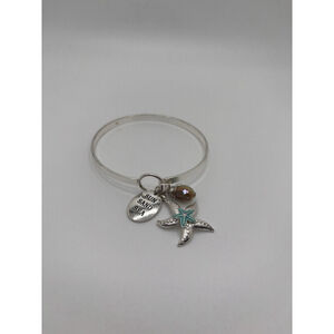 Silver Sun Sand Sea Bracelet